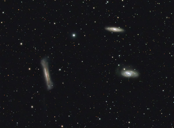 Leo trio (M65, M66 and NGC3625)